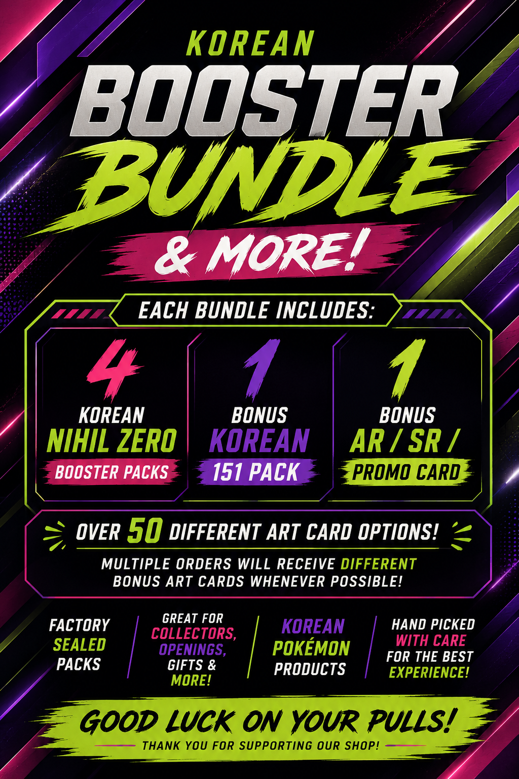 Pokémon Korean Booster Pack Bundles